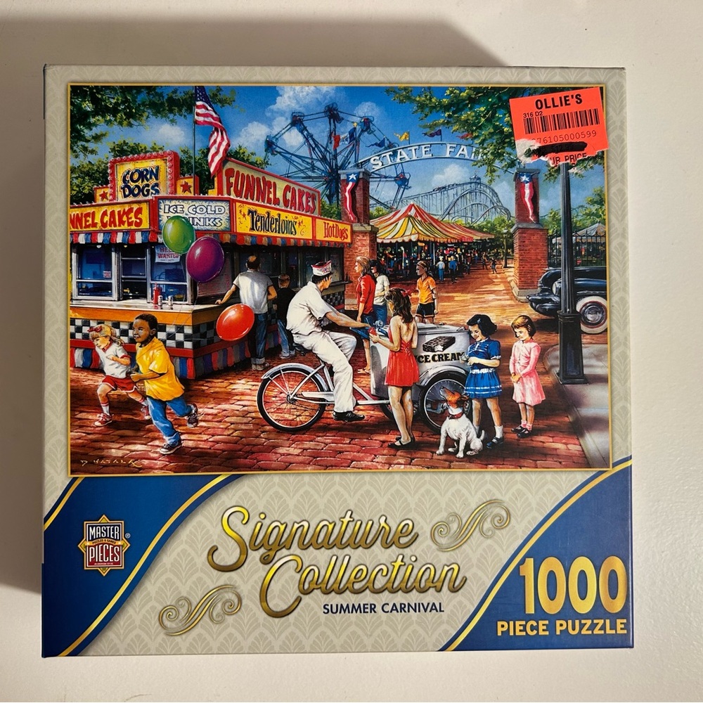 Like New 1000 piece puzzle “Summer Carnival” by Signature Collection.